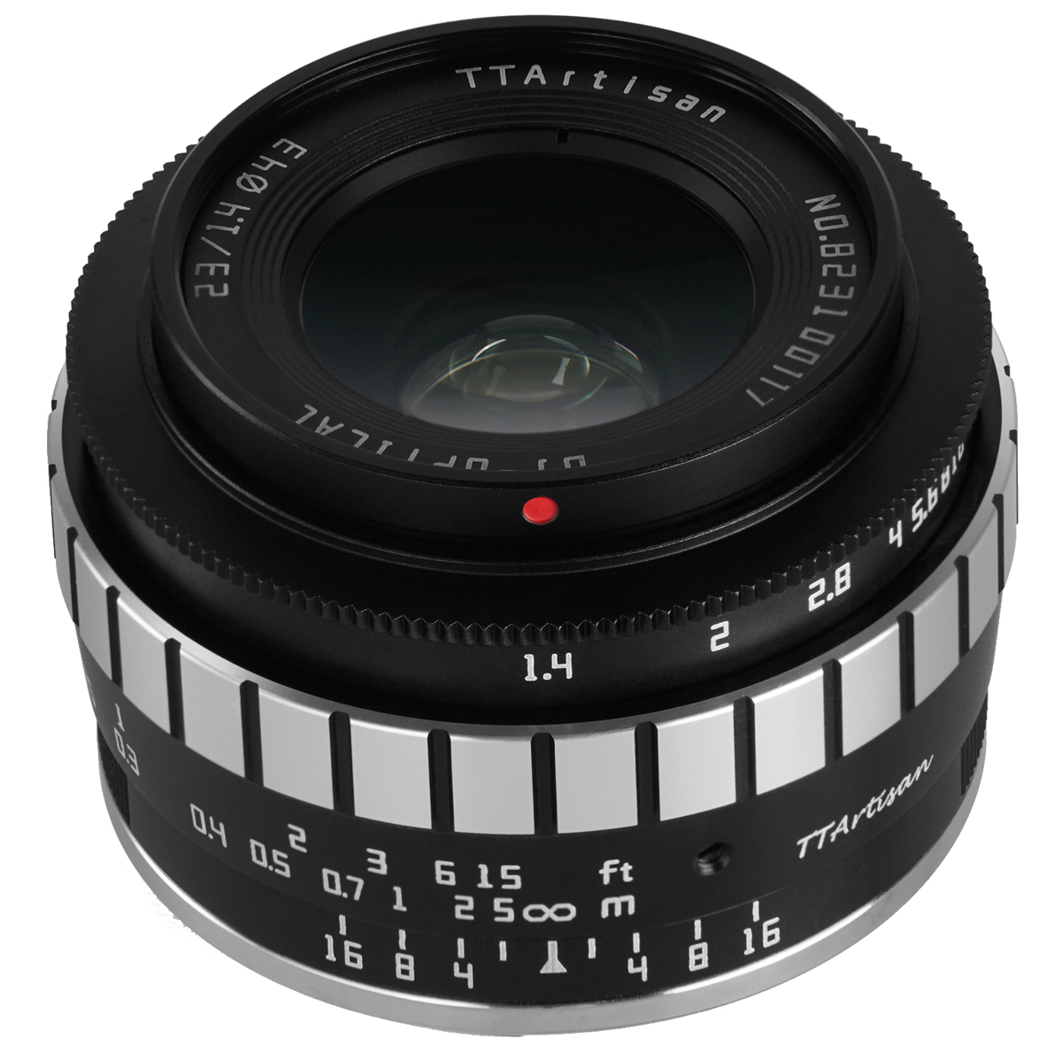 

TTArtisan 23mm f/1.4 Lens for Fujifilm X, Black/Silver