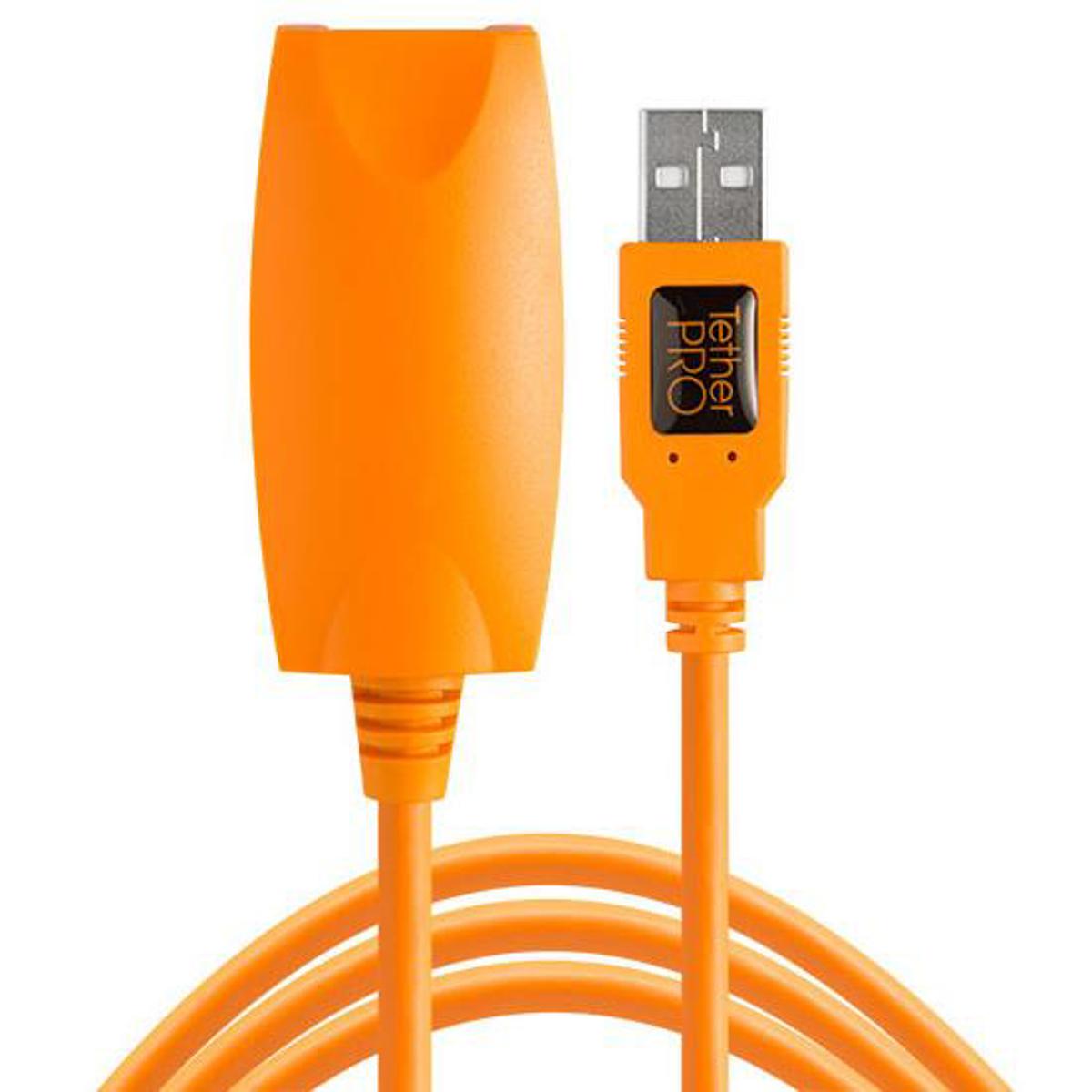 Photos - Other for Computer Tether Tools TetherPro 16' USB 2.0 Active Extension Cable, Orange CU1917 