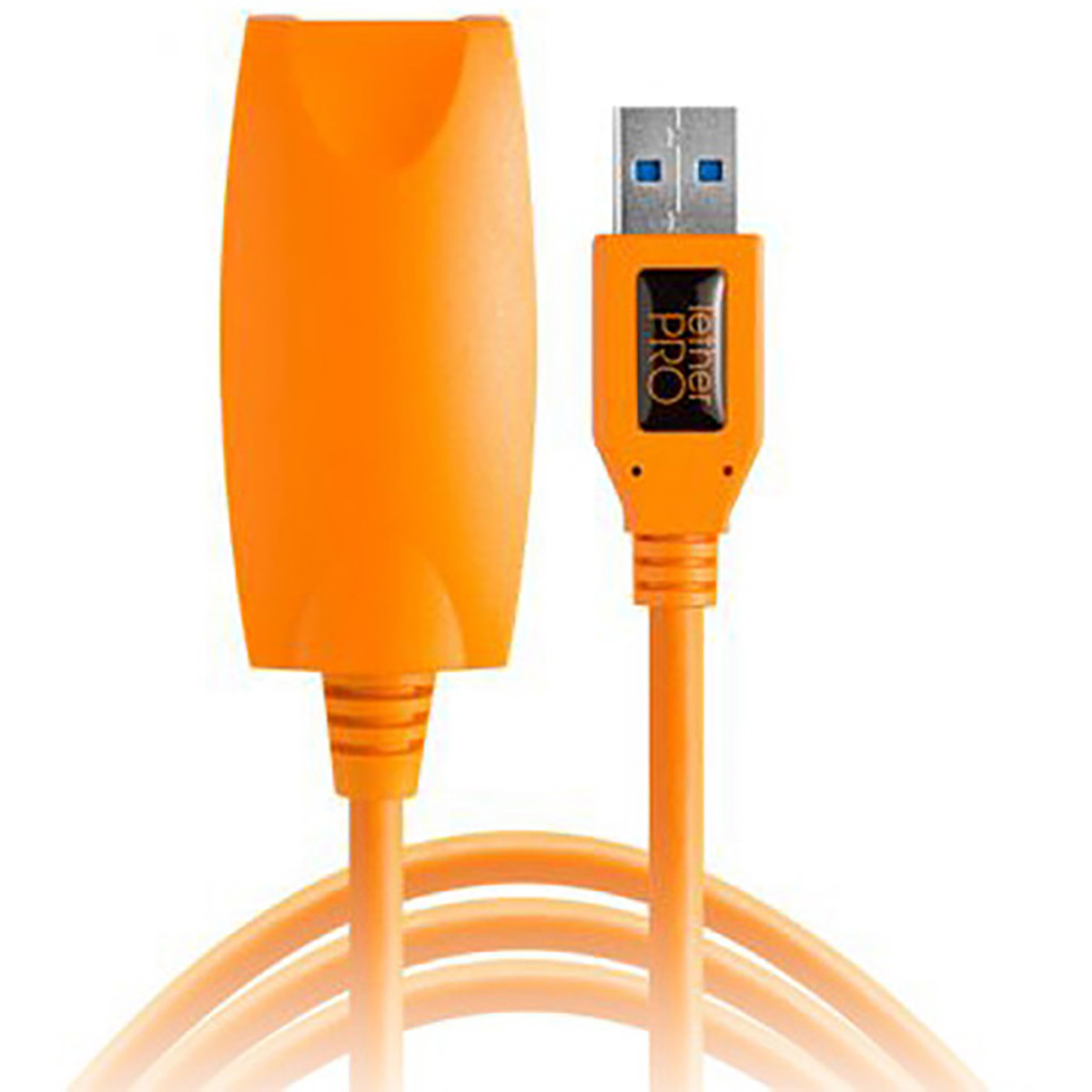 

Tether Tools TetherPro 16ft USB 3.0 Active Extension Cable, Hi-Visibility Orange