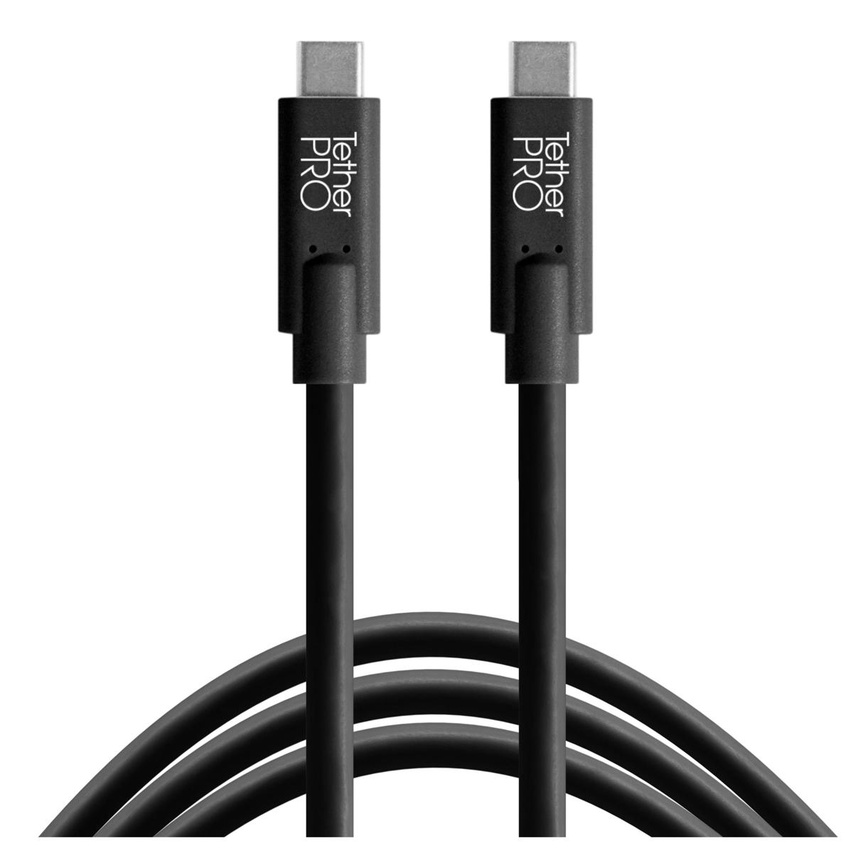 Photos - Other for Computer Tether Tools TetherPro USB-C to USB-C Cable, 6', Black CUC06-BLK 