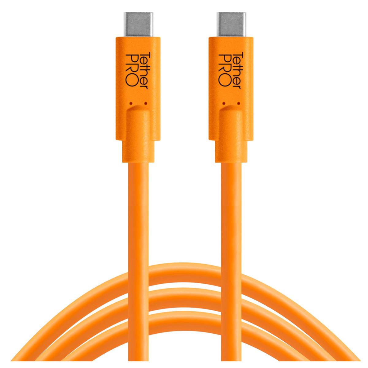 Photos - Other for Computer Tether Tools TetherPro USB-C to USB-C Cable, 10', Orange CUC10-ORG 