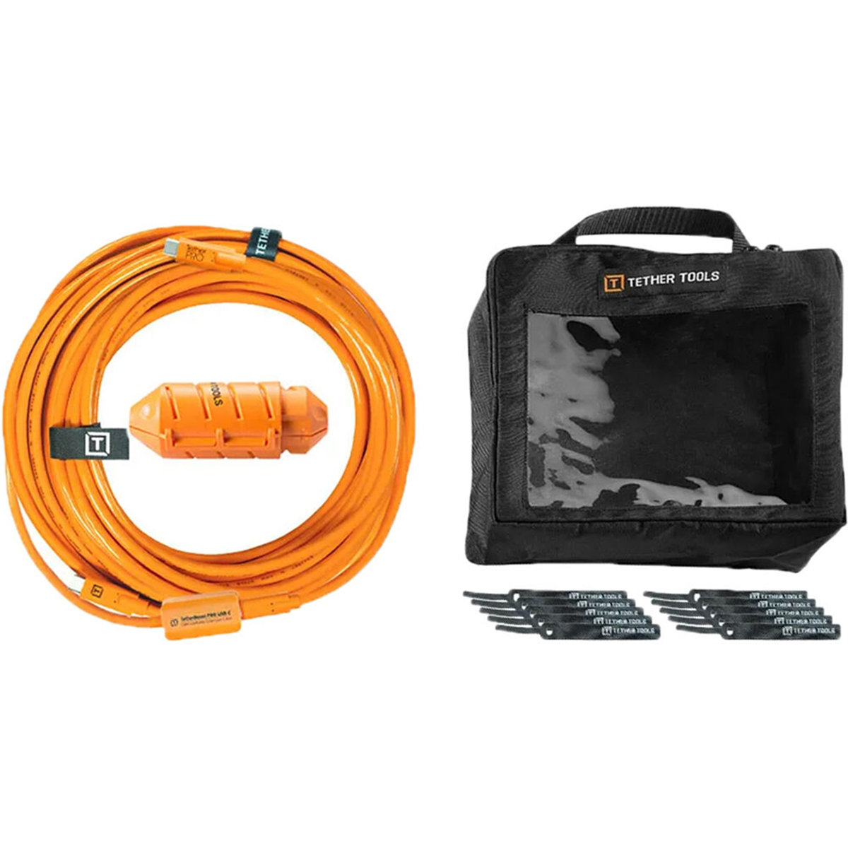 

Tether Tools TetherBoost Pro 31' USB-C to Micro-B Cable, Orange Right Angle