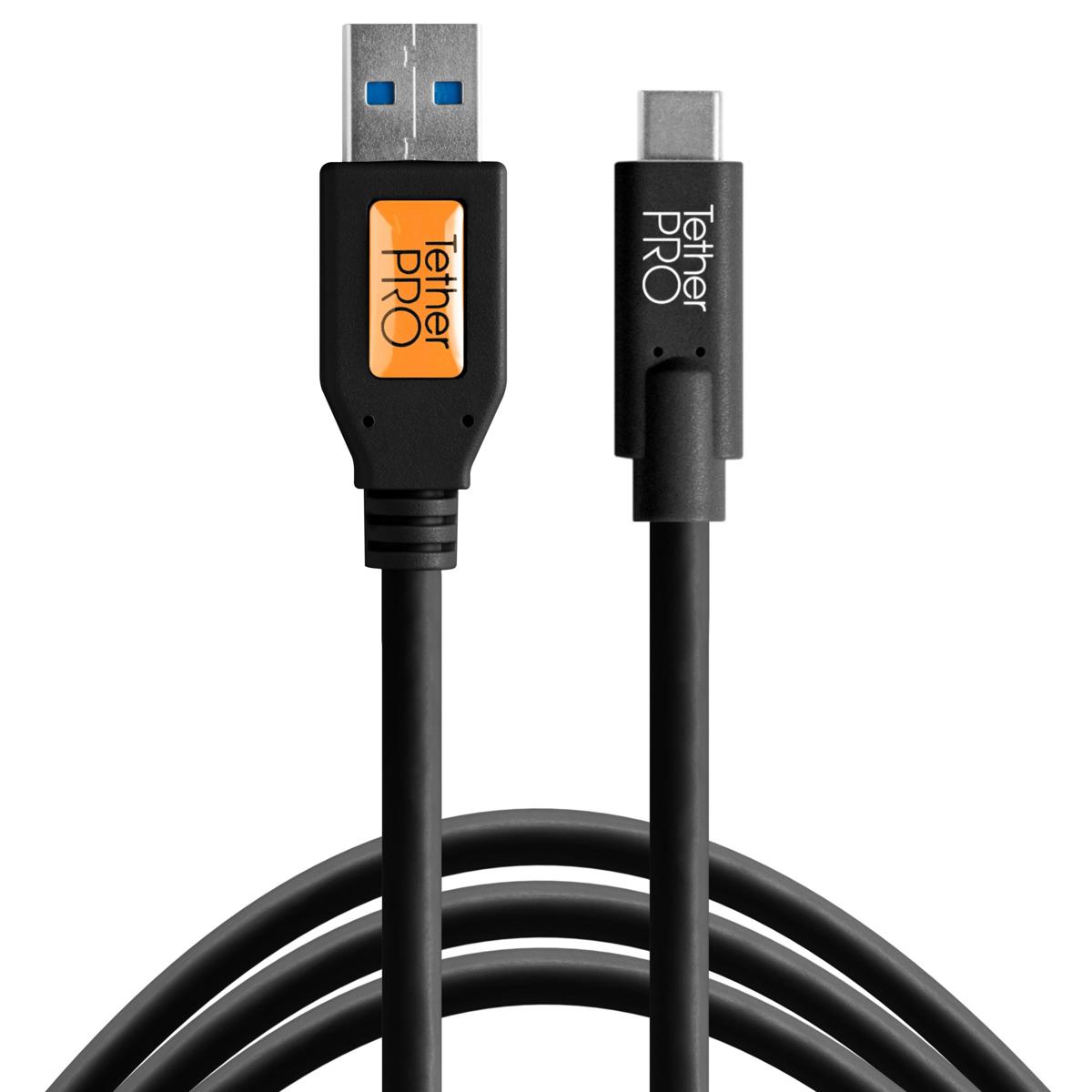 

Tether Tools TetherPro USB to USB-C Cable, 15', Black