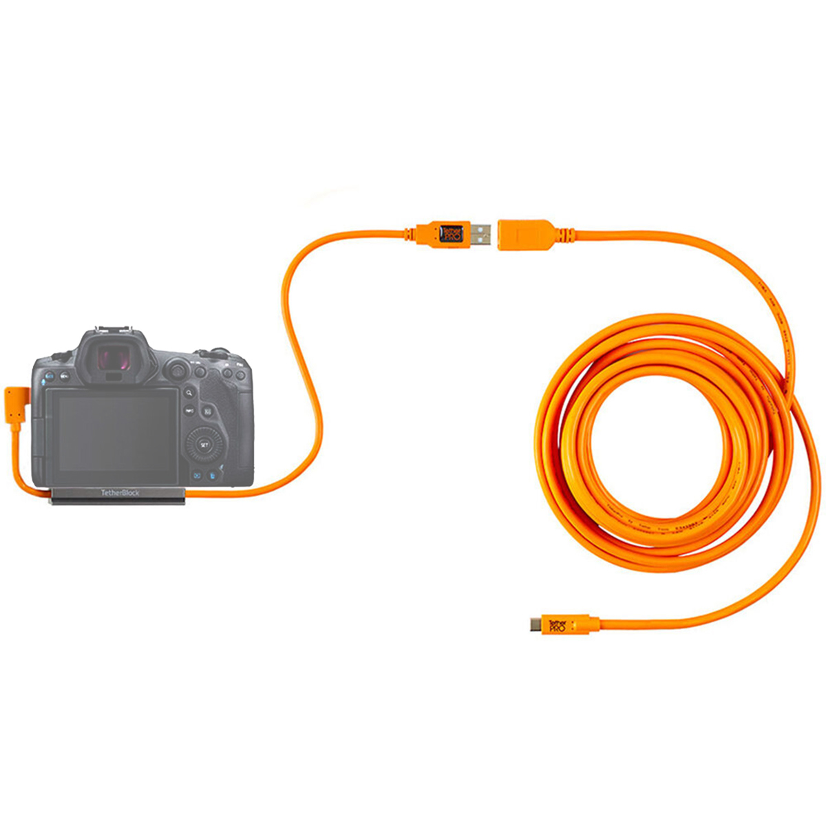 

Tether Tools Lindsay Adler Ultimate Tethering Kit w/USB-A to USB-C Cable, Orange