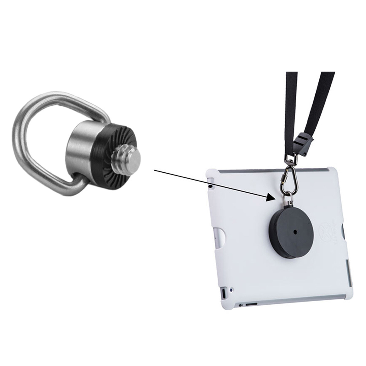Tether Tools Hitch D-Ring for Use with X Lock Connect Lite, X Lock Case #WDRING