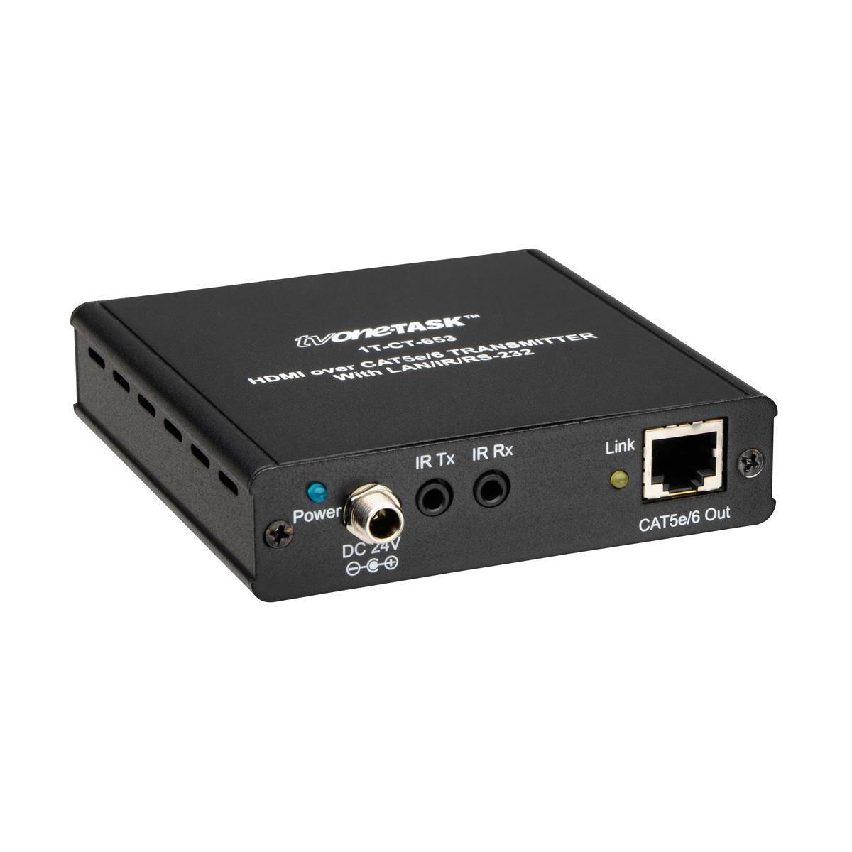 

tvONE 1T-CT-653 HDMI Over CAT5e/6 with LAN/RS232 Transmitter, 325' Range