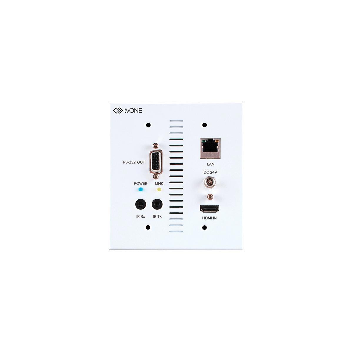 

tvONE 1T-CT-654-USWP HDMI 4K UHD Wallplate Receiver,LAN/IR/RS-232