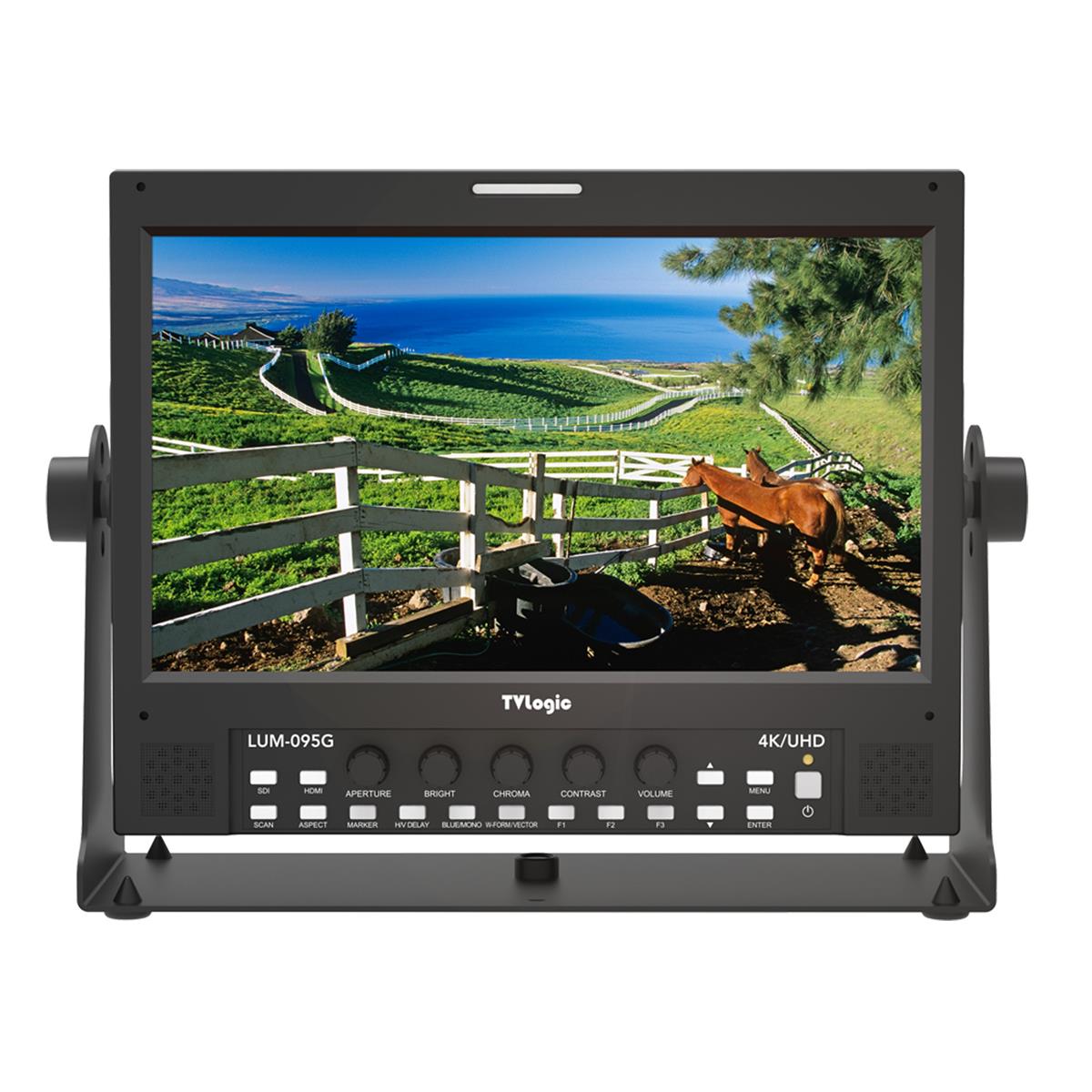 

TV Logic LUM-095G 9" 16:9 Full HD IPS LCD Video Monitor, Supports SD/HD/UHD/4K