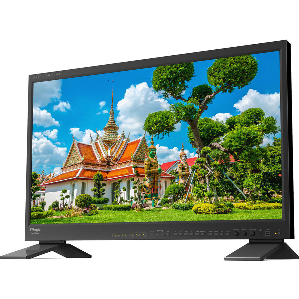 Image of TV Logic LVM-328W 32&quot; 16:9 Full HD QC-Grade LCD HD Monitor w/ Stand