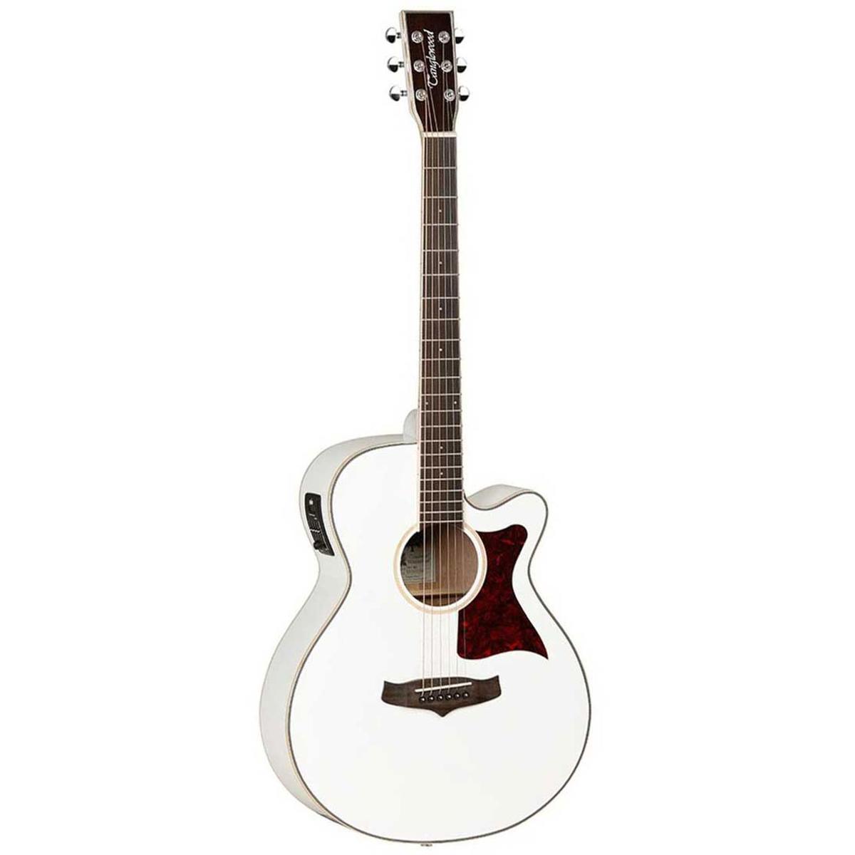 

Tanglewood Winterleaf TW4 Super Folk Cutaway AE Guitar, Rosewood, White Gloss