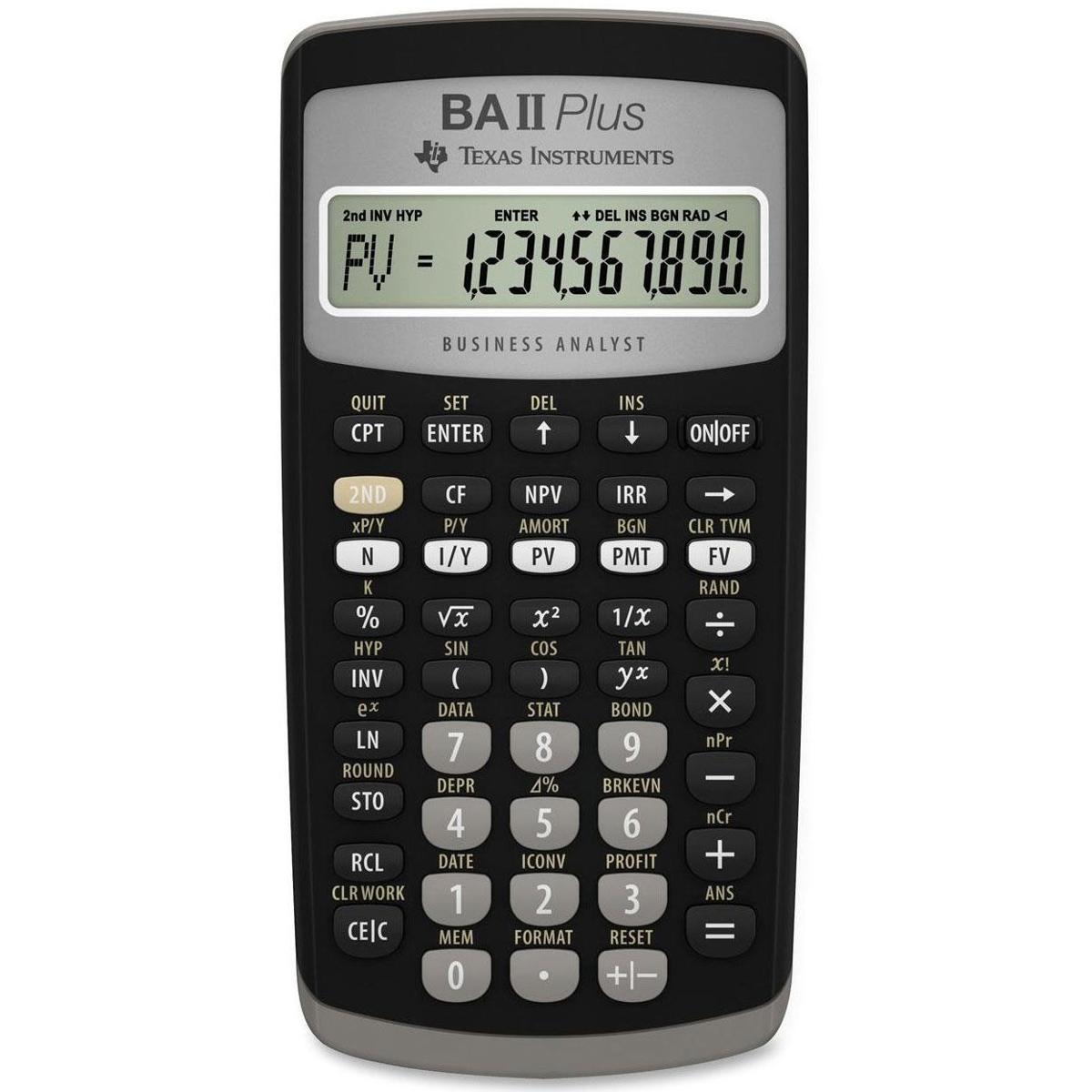 

Texas Instruments Texas Instrument BA-II Plus Advanced Financial Calculator