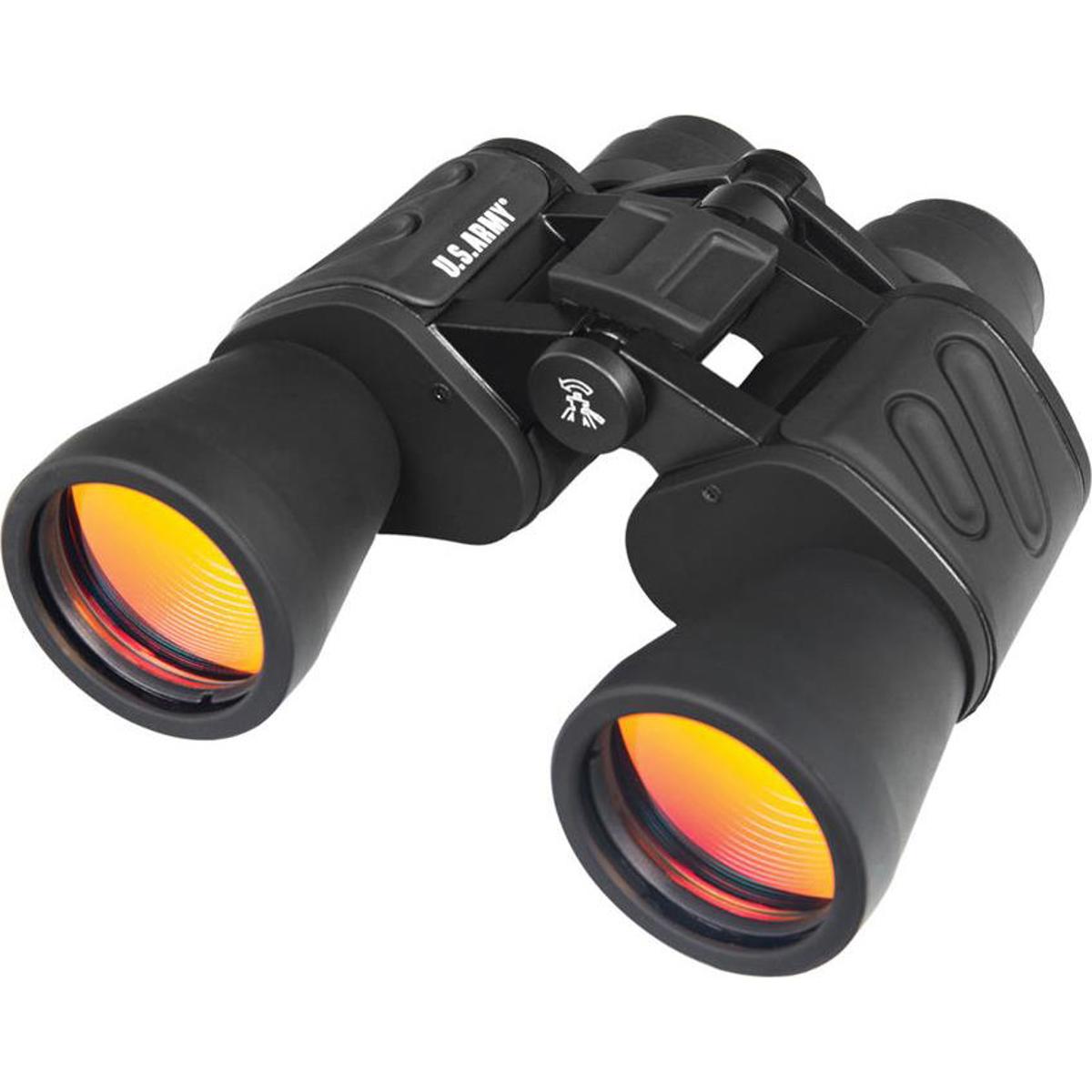 

US Army 10x50 Wide Angle Porro Prism Binocular, 6.75 Degree Angle of View, Black
