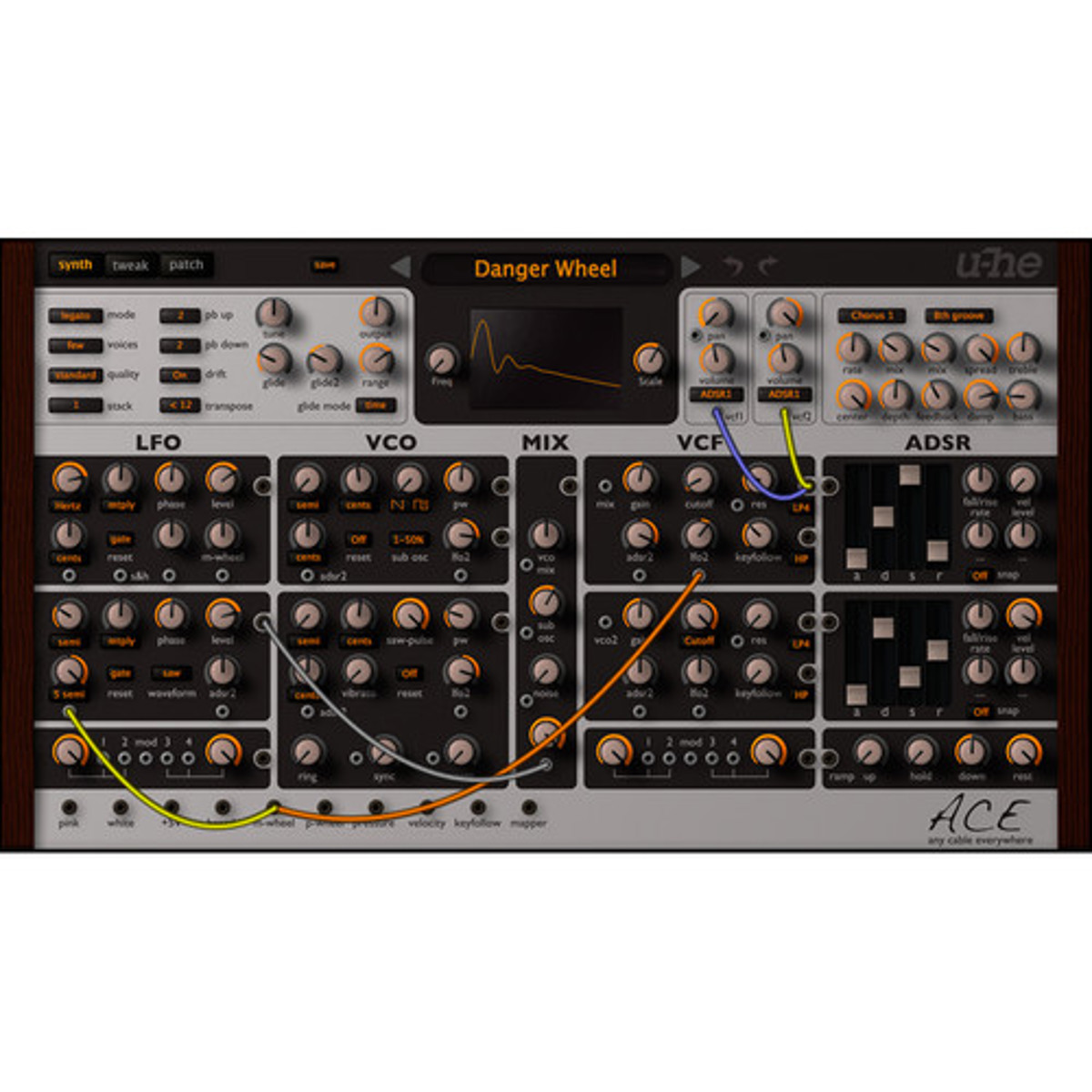 

u-He Software Ace Any Cable Everywhere Synthesizer Software, Electronic Download