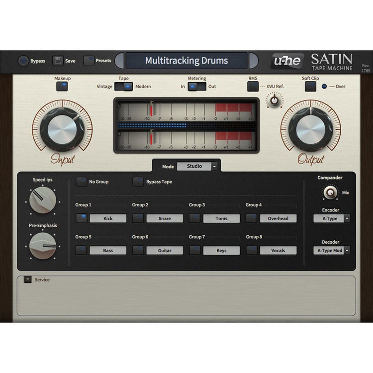 

u-He Software Satin Magnetic Tape Emulation Software Plug-In, Download