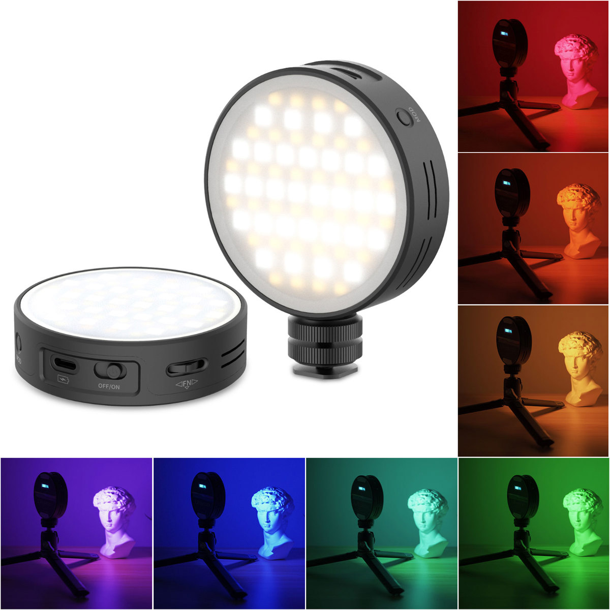 

Ulanzi R66 RGB Video Light with Magnetic Diffuser