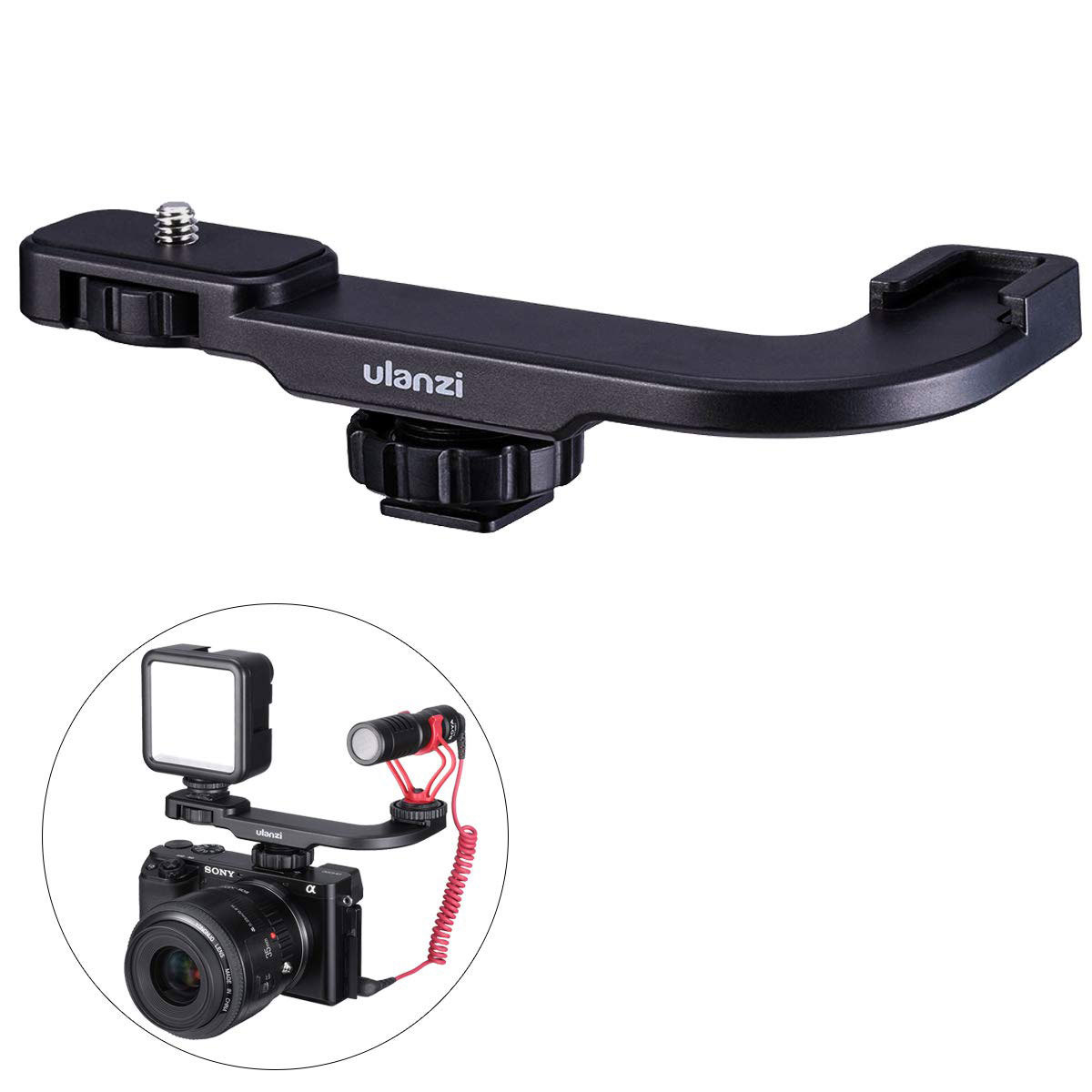 

Ulanzi PT-8 Hot Shoe Microphone Extension Mount for Vlog Camera