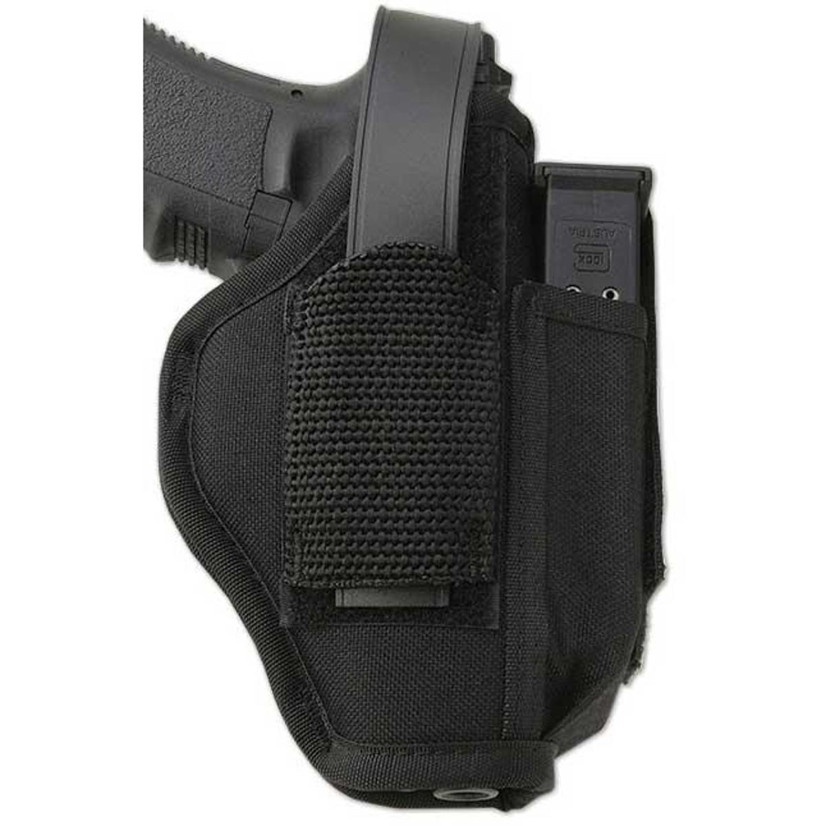 

Uncle Mike's Sidekick Ambidextrous Medium Hip Holster with Mag Pouch, Size 16
