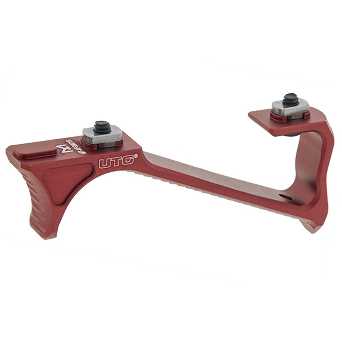 

UTG M-LOK Ultra Slim Angled Foregrip, Matte Red