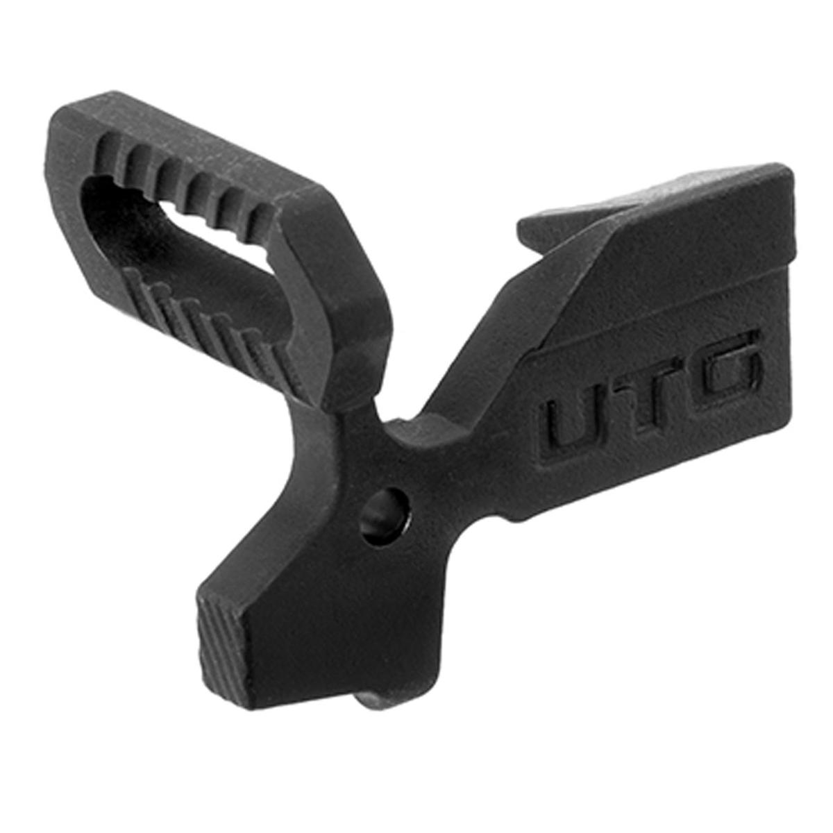 

UTG Oversized Bolt Catch for AR15 Rifles, Matte Black Steel