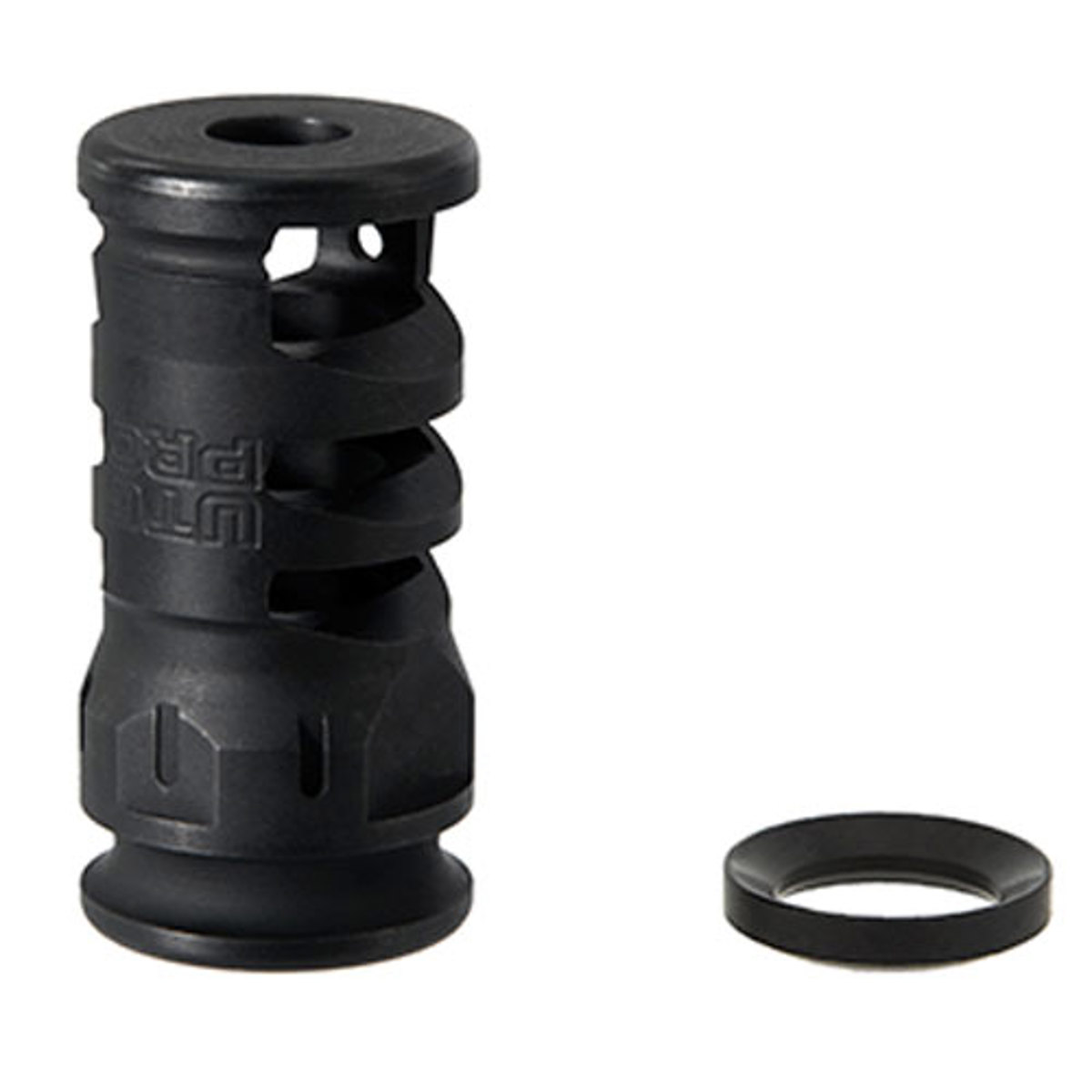 

UTG PRO Stubby Muzzle Brake for AR15 Rifles, .223/5.56, 1/2"X28, 1.75" Length