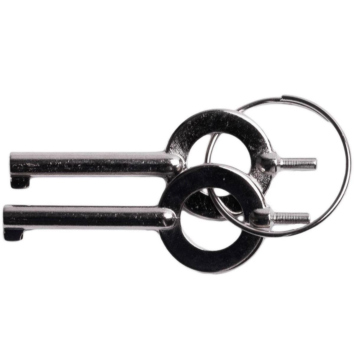 

UZI Handcuff Key, Set of 2, Silver