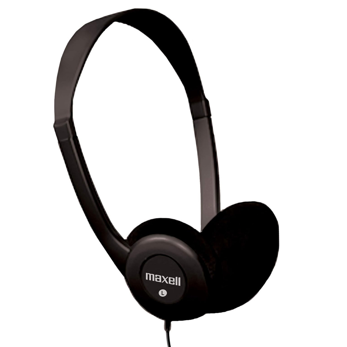 

Maxell HP-100 Wired Stereo On-Ear Headphones, Black