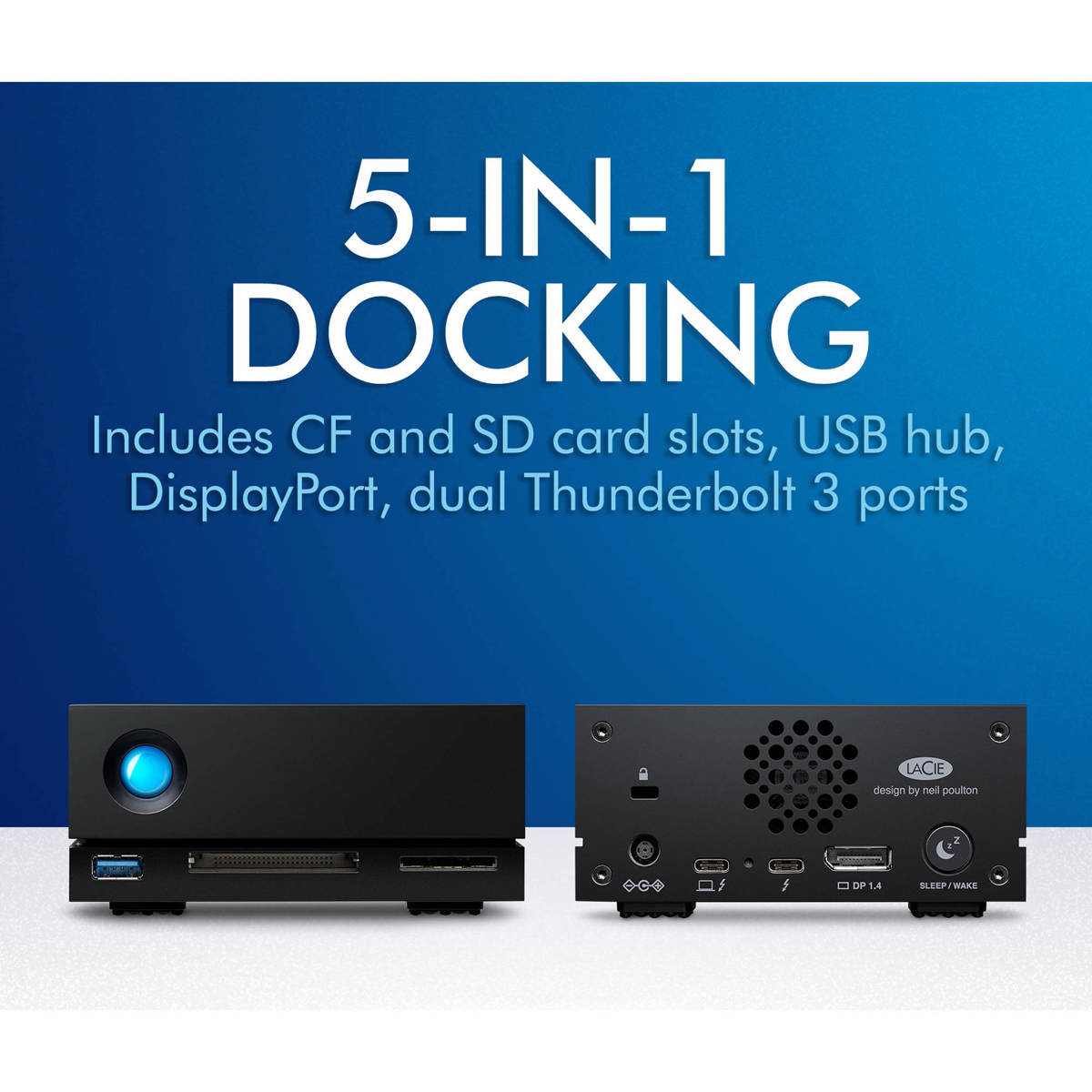 LaCie 1big Dock Thunderbolt 3 8TB External Hard Drive #STHS8000800