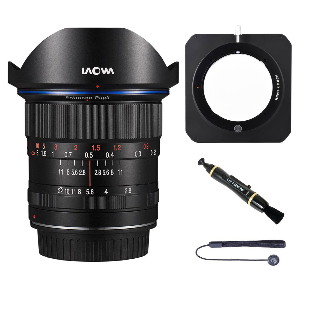

Venus Laowa 12mm f/2.8 Zero-D Lens for Canon EF, Black with Filter Holder Set