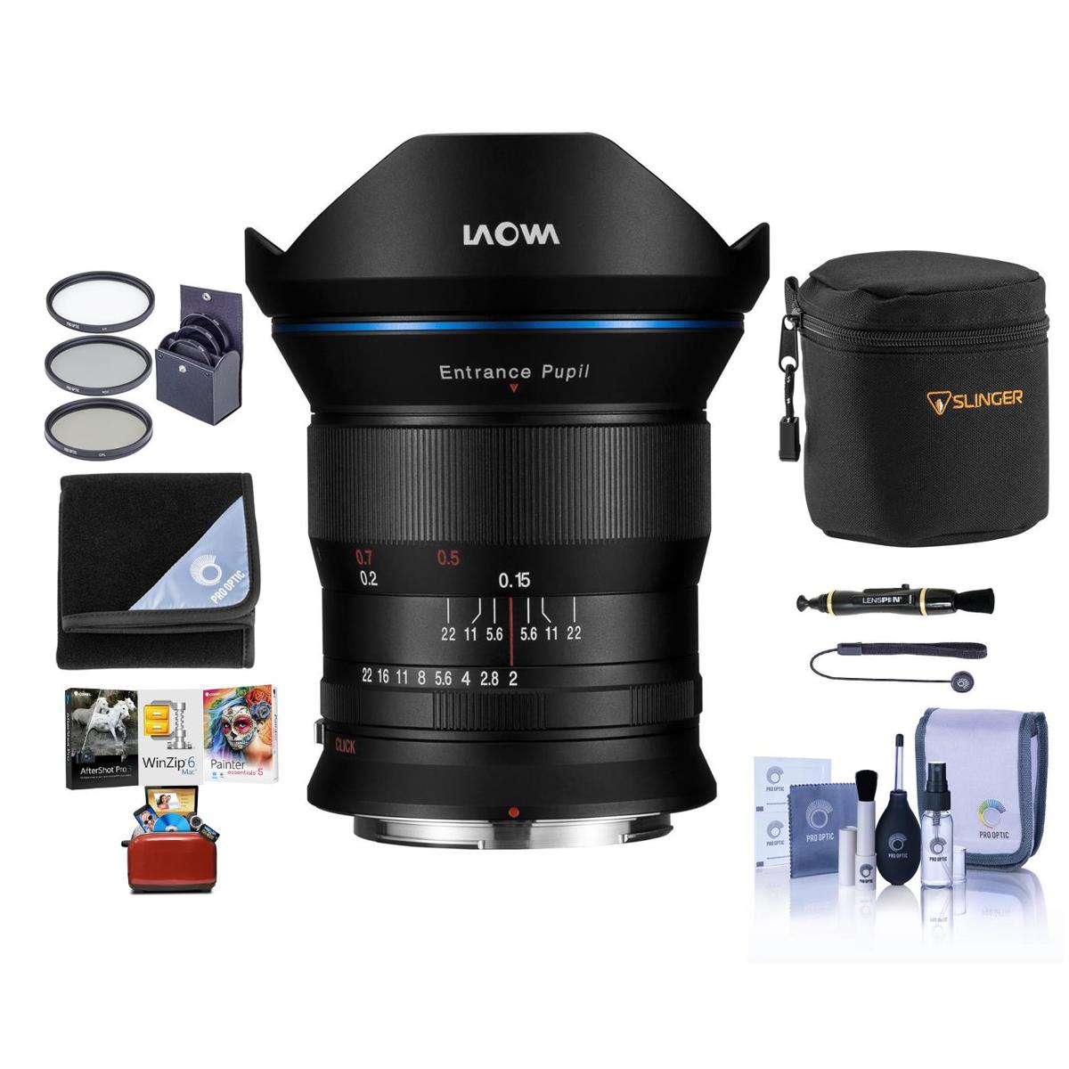 

Venus Laowa 15mm f/2 FE Zero-D Lens for Nikon Z w/Mac Software & Accessories Kit