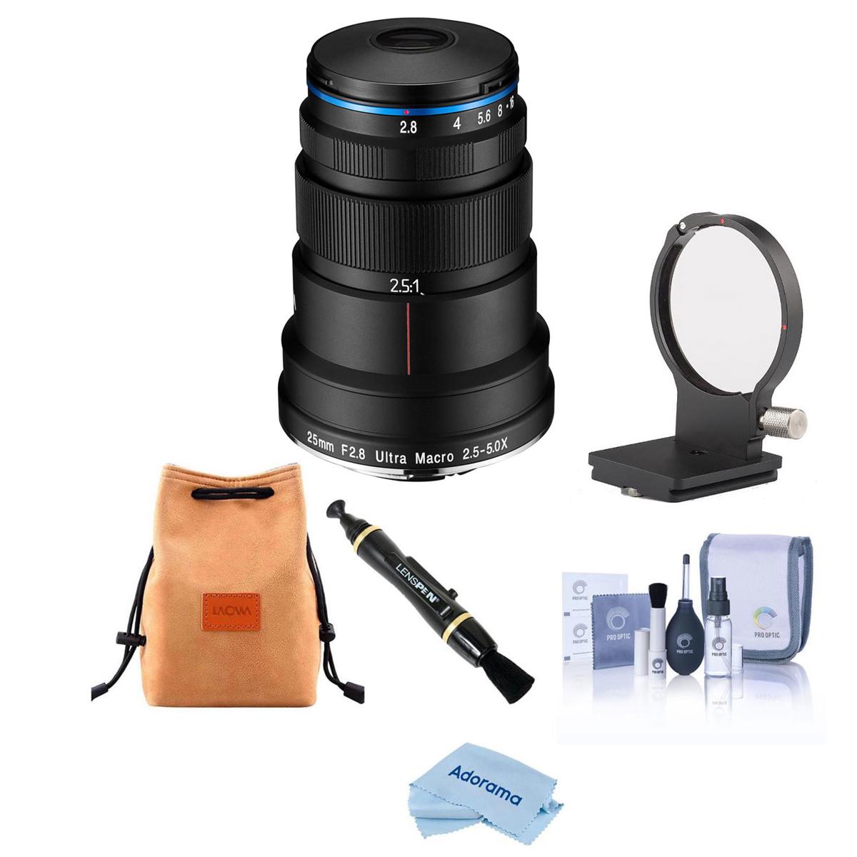 

Venus Laowa 25mm f/2.8 2.5-5x Ultra-Macro Lens for Canon EF with Essentials Kit