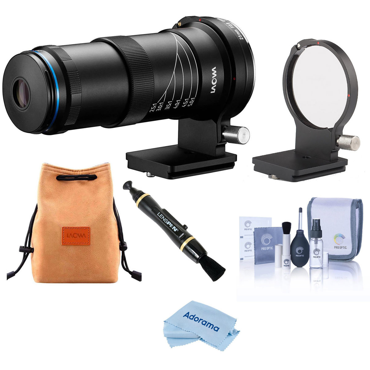

Venus Laowa 25mm f/2.8 2.5-5x Ultra-Macro Lens for Pentax K with Essentials Kit