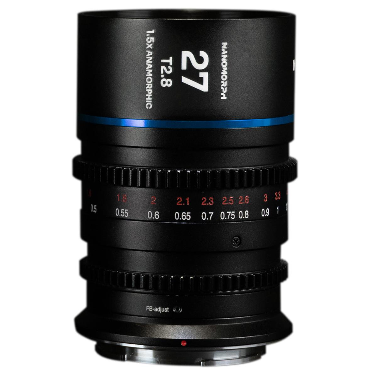 

Venus Laowa Nanomorph 27mm T2.8 1.5x S35 Anamorphic Lens for Sony E, Blue Flare