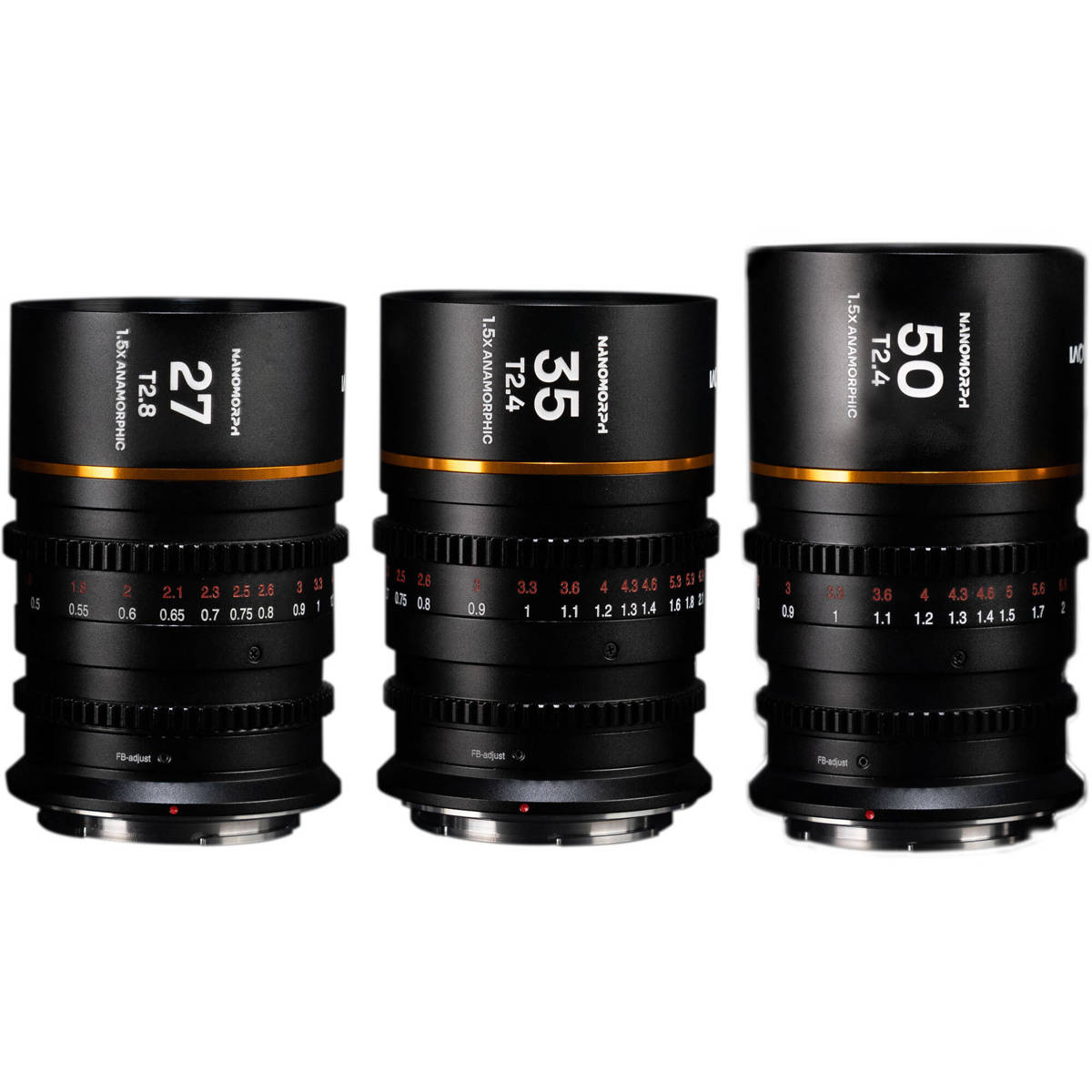 

Venus Laowa Nanomorph S35 Prime 3-Lens Bundle for Micro Four Thirds, Amber Flare