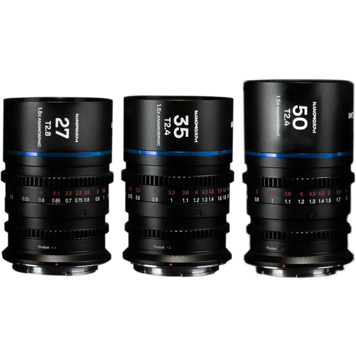

Venus Laowa Nanomorph S35 Prime 3-Lens Bundle for DJI DL, Blue Flare