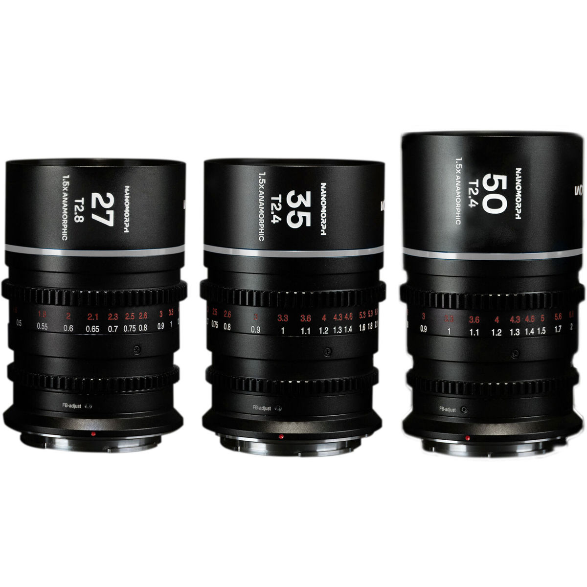 Photos - Camera Lens Venus Laowa Nanomorph S35 Prime 3-Lens Bundle for Canon RF, Silver Flare VE273550RFS 