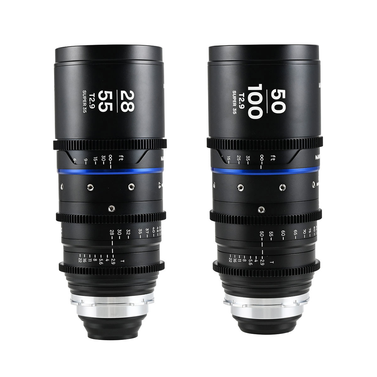 

Venus Laowa Nanomorph 28-55mm & 50-100mm T2.9 1.5x Cine 2-Lens Kit for PL Mount Blue Flare