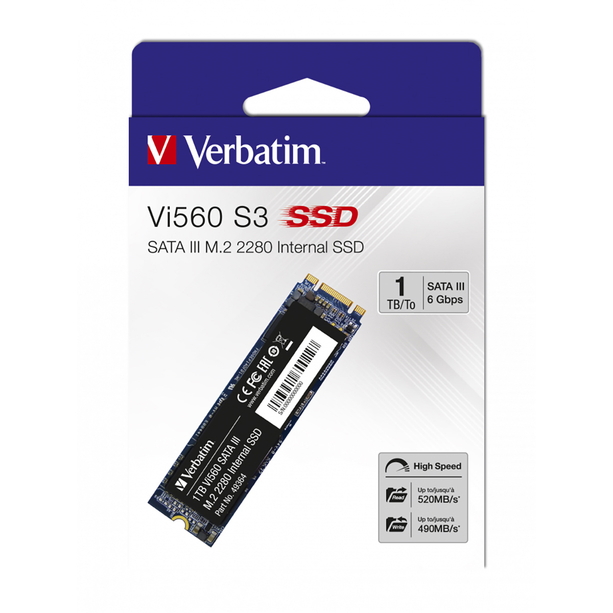 

Verbatim Vi560 SATA III M.2 2280 Internal Gaming SSD 1TB
