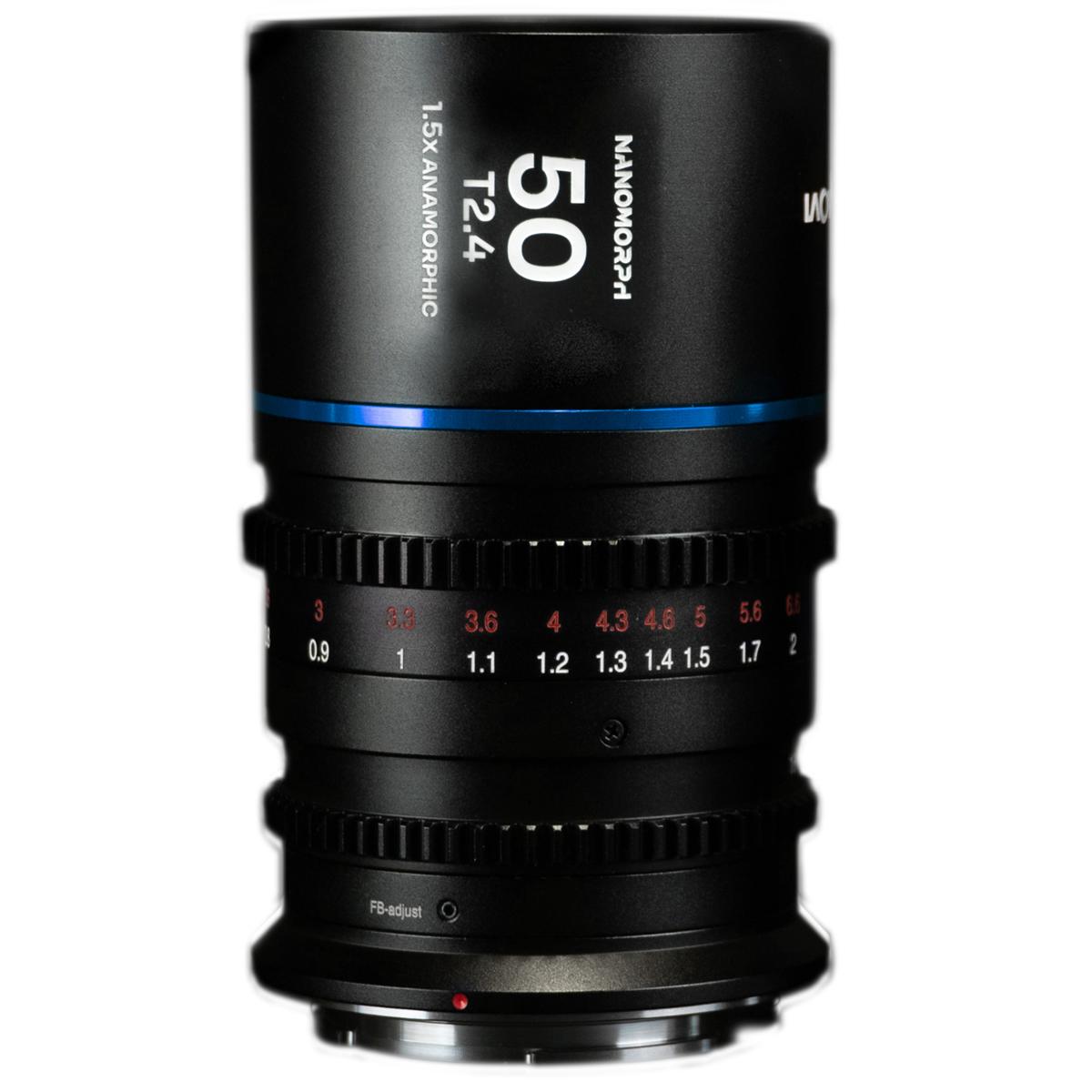 

Venus Laowa Nanomorph 50mm T2.4 1.5x S35 Anamorphic Lens for Nikon Z, Blue Flare