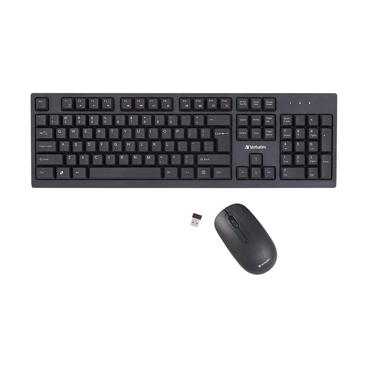 Photos - Other for Computer Verbatim Wireless Keyboard and Mouse Combo 70724 