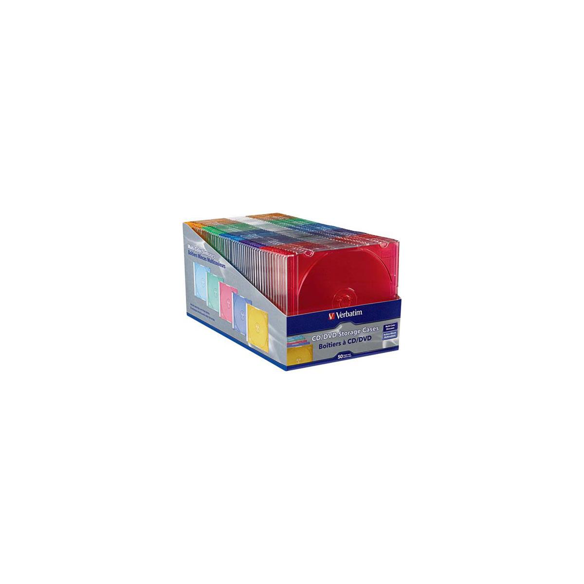 Image of Verbatim 94178 CD / DVD Color Slim Cases