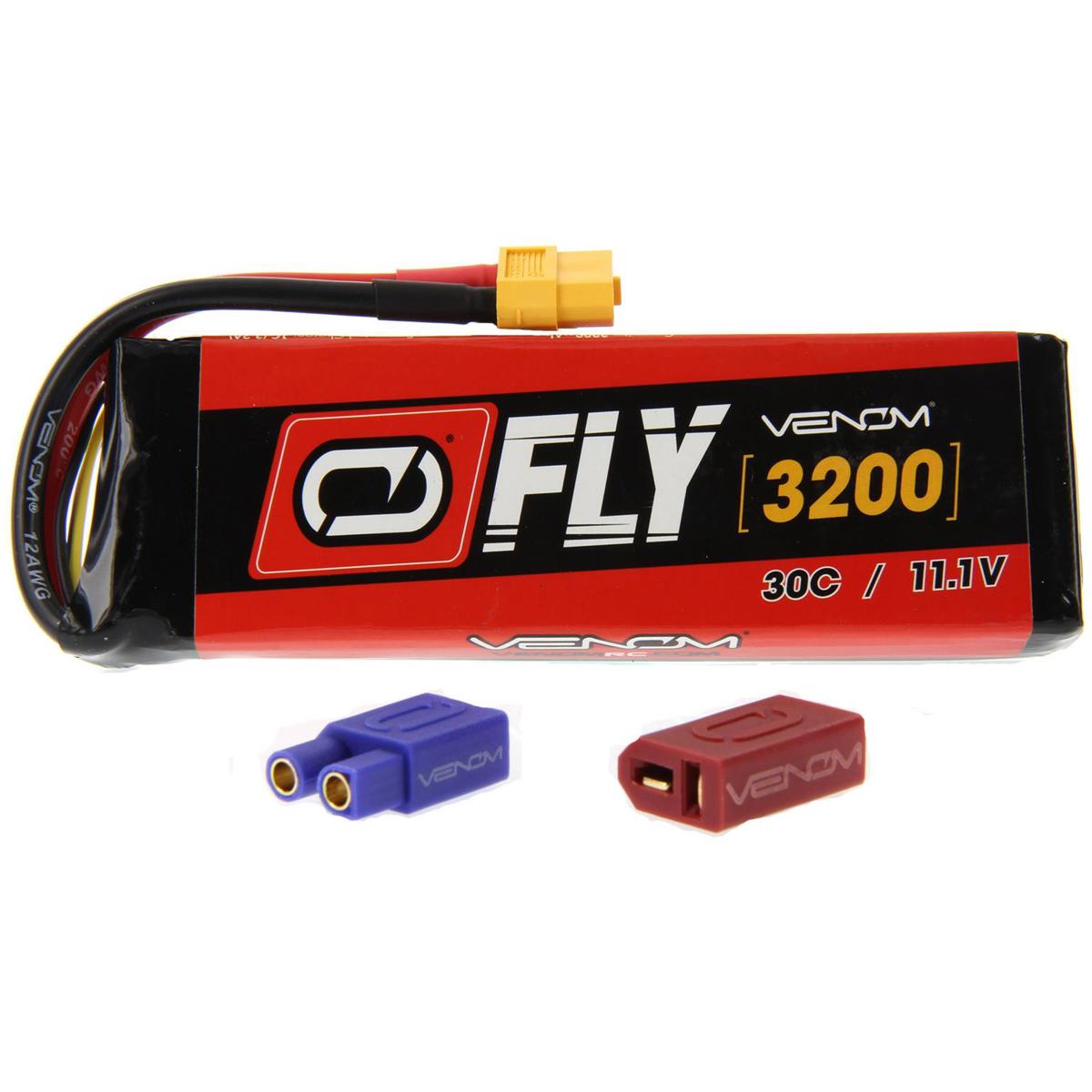 

Venom Fly 30C 3S 3200mAh 11.1V LiPo Battery with UNI 2.0 Plug