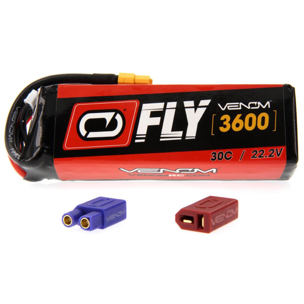 

Venom Fly 30C 6S 3600mAh 22.2V LiPo Battery with UNI 2.0 Plug