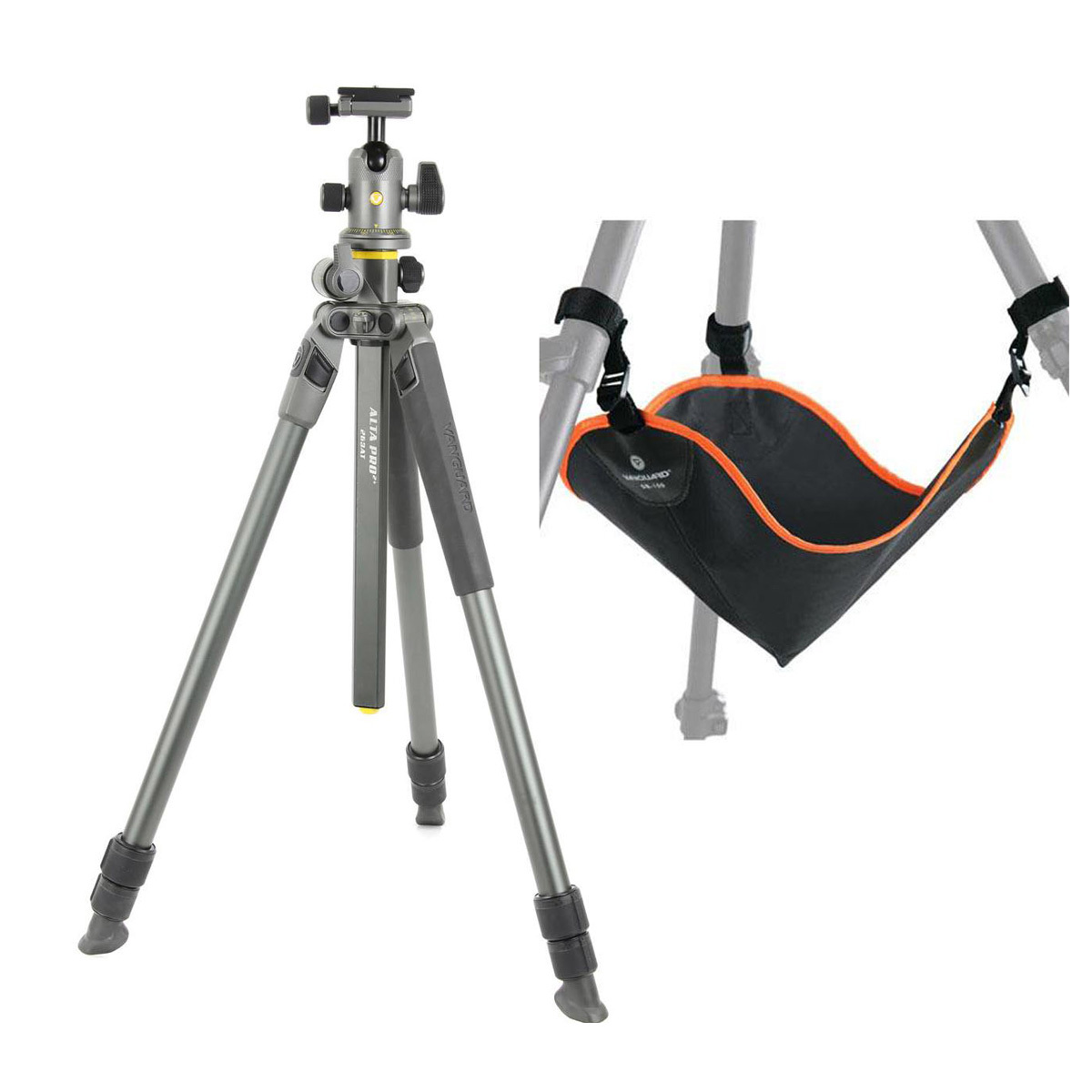 

Vanguard ALTA PRO 2+ 263AB100 3-Section Al Tripod,BH-100 Head,Gray,w/SB-100 Bag