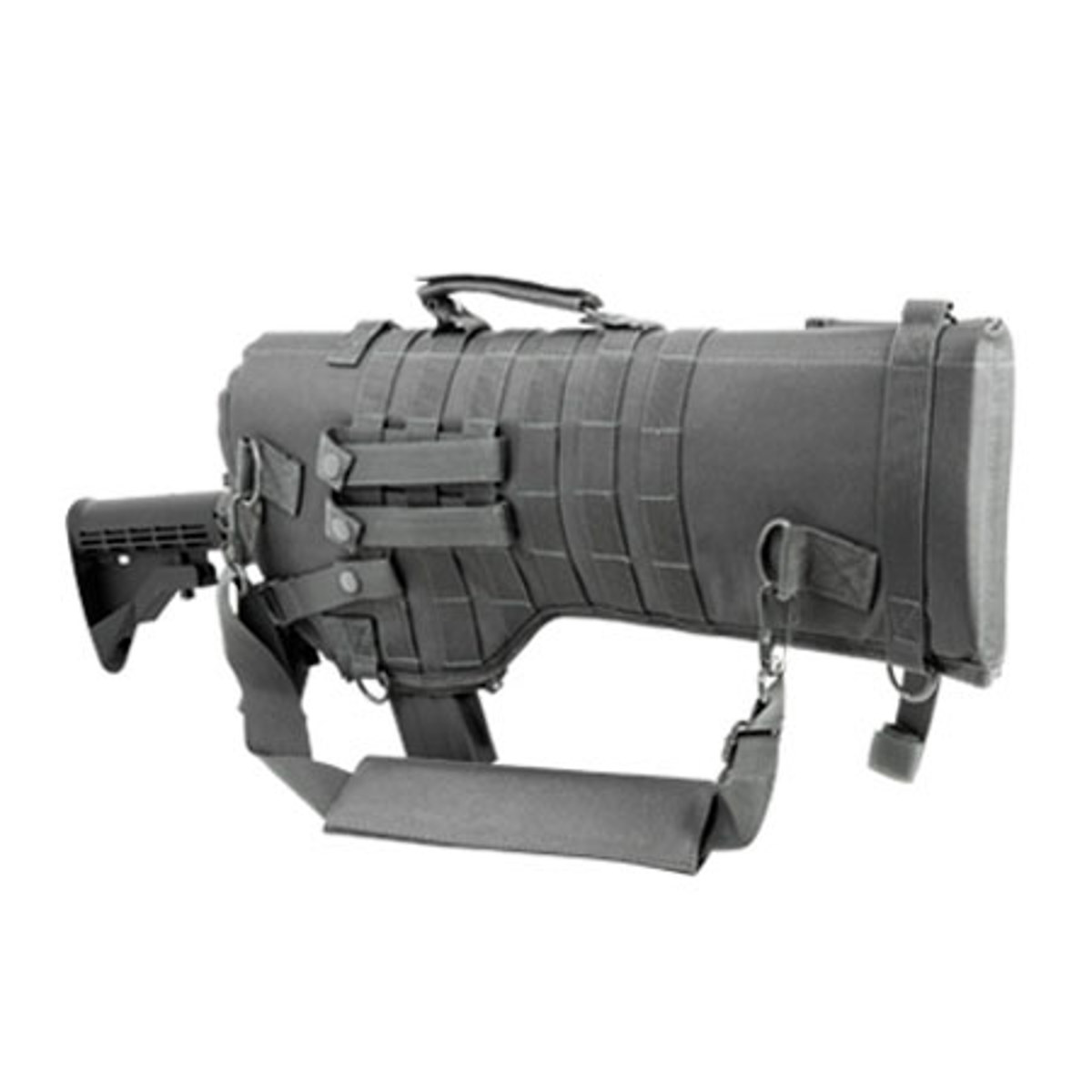 NcSTAR Vism Tactical Rifle Scabbard Shoulder Carry Gun Case, Urban Gray