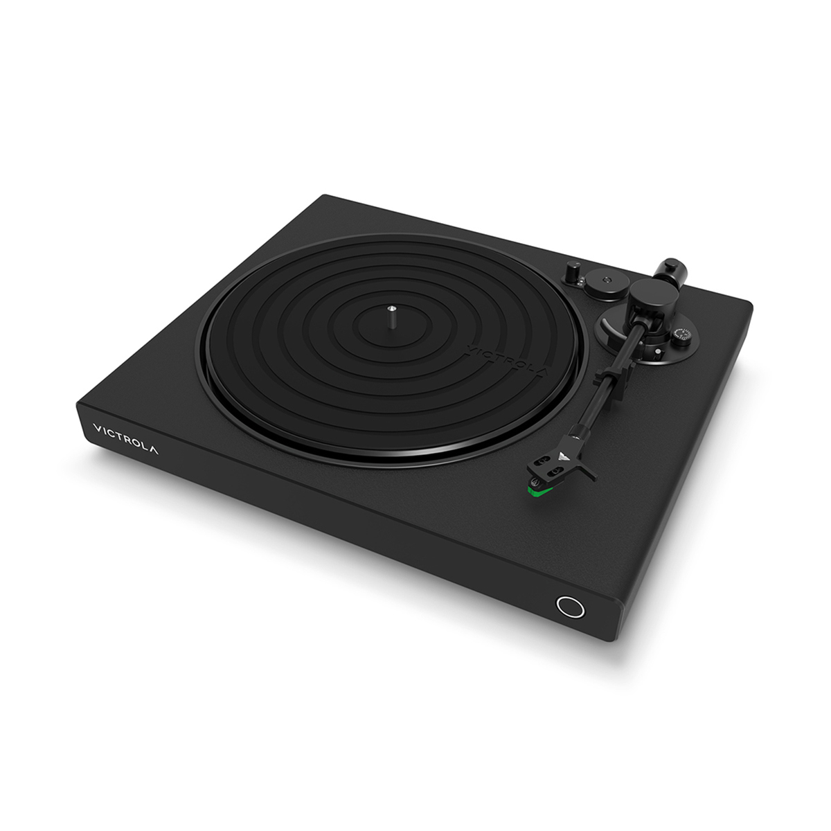 Image of Victrola VPT-1500-BLK Hi-Res Onyx Belt-Drive Turntable w/Audio Technica AT-VM95E