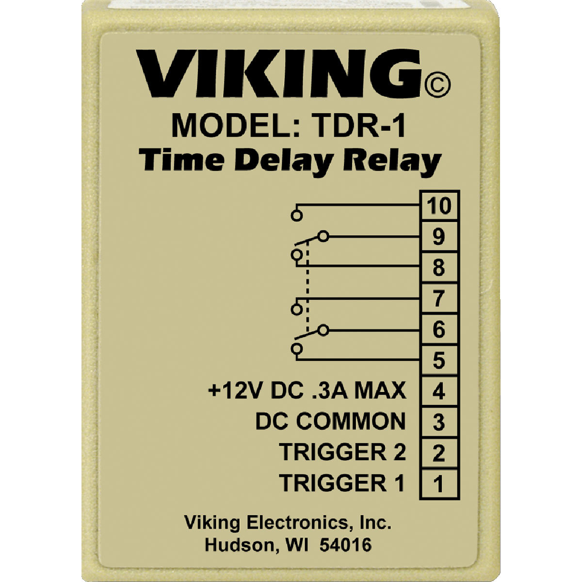 

Viking TDR-1 Versatile Time Delay Relay