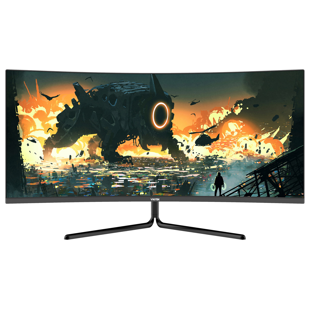 

Viotek GNV34DBE 34" 21:9 Ultrawide QHD 144Hz Curved Gaming Monitor, Black