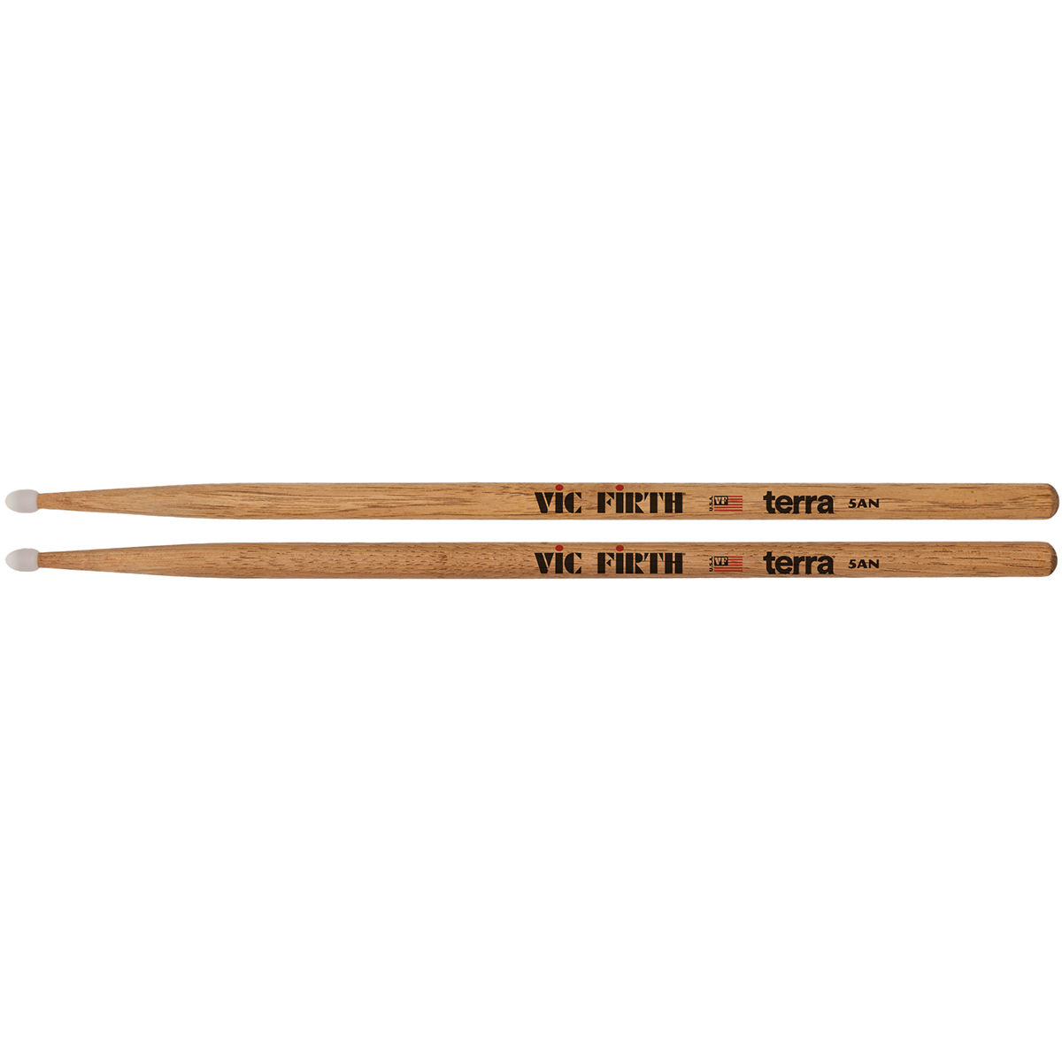 

Vic Firth American Classic Terra 5AN Drumsticks, Nylon Tip, 4 Pair w/Value Pack