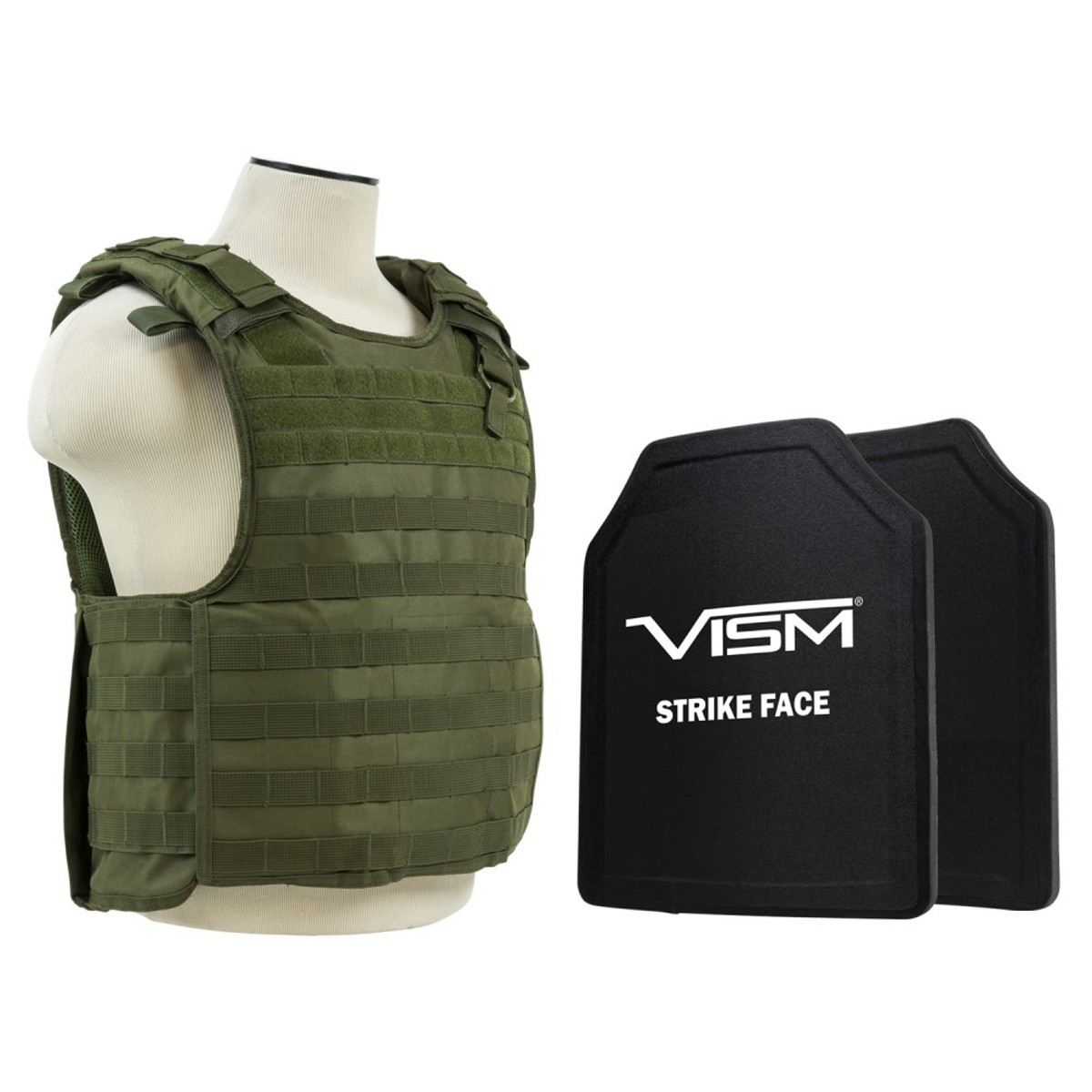 

NcSTAR Vism Quick Release Ballistic Plate Carrier Vest, w/11x14" PE Hard Plates
