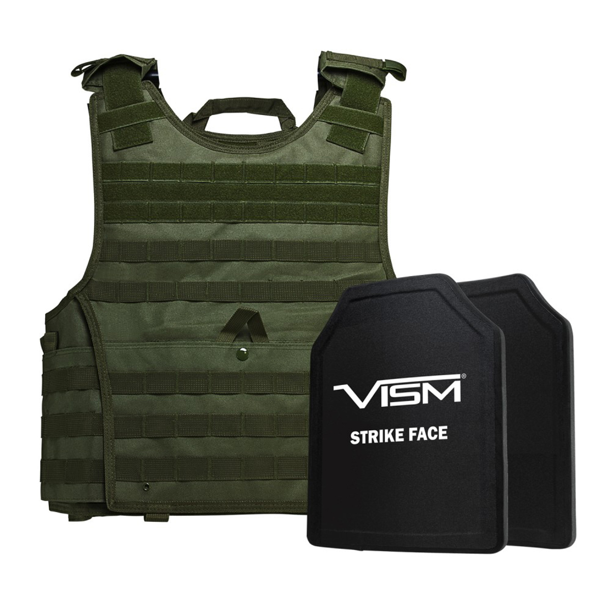 

NcSTAR Vism Expert Ballistic Plate Carrier Vest, 11x14" Hard Plates, 2XL+, Green